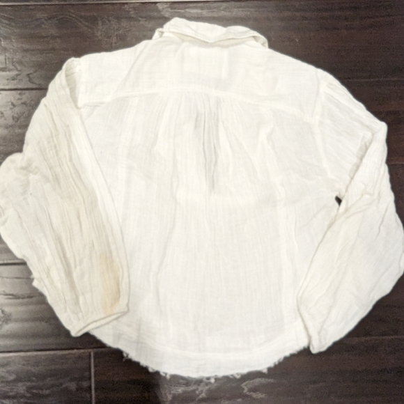 Free People White Button Down Shirt - Picture 7 of 13